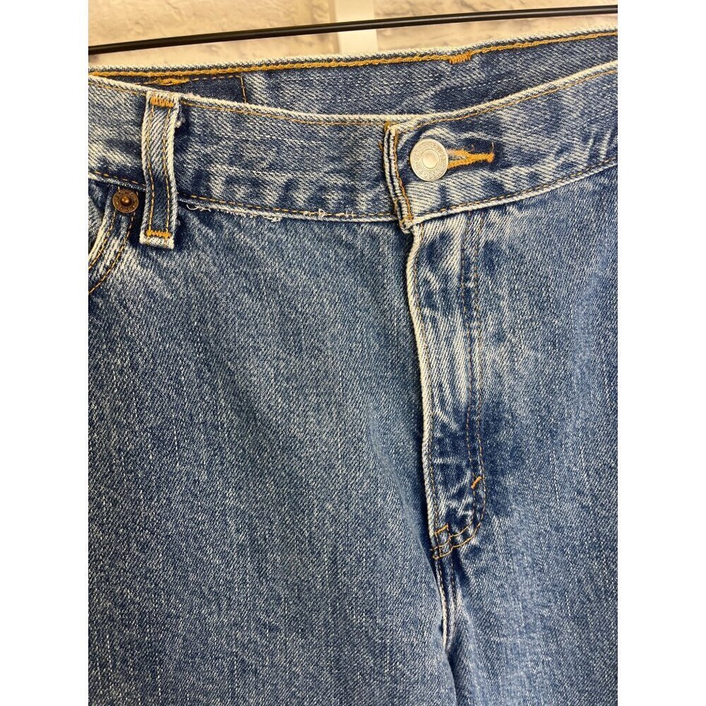 Levi's 550 Relaxed Fit Tapered Leg Size 12 Petite Vintage Jeans - Picture 5 of 8